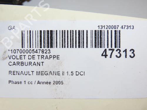 Klapa wlewu paliwa RENAULT MEGANE II (BM0/1_, CM0/1_) 1.5 dCi (BM02, BM13, BM2A, CM02, CM13) | BP19025283C131 