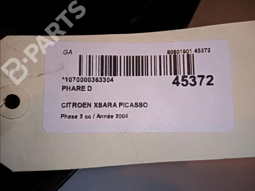Right headlight CITROËN XSARA PICASSO (N68) 1.6 HDi | BP11104124C29 
