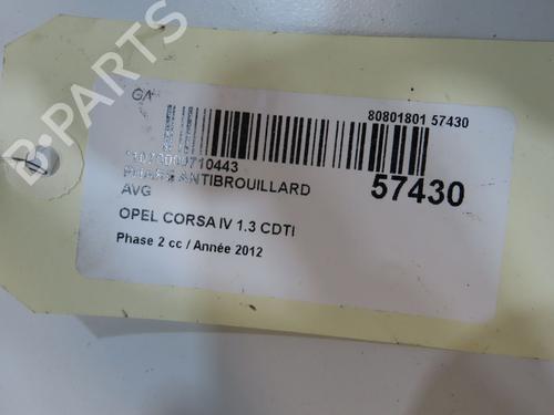 Venstre Fortil Tågelygte Venstre Fortil Tågelygte OPEL CORSA D (S07) 1.3 CDTI (L08, L68) (75 hp) 36396248 36396248