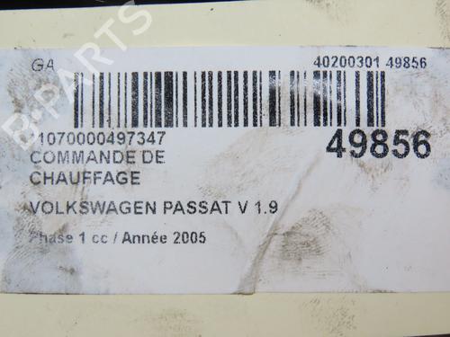 Commande Chauffage VW PASSAT B6 (3C2) 1.9 TDI (105 hp) 28830326