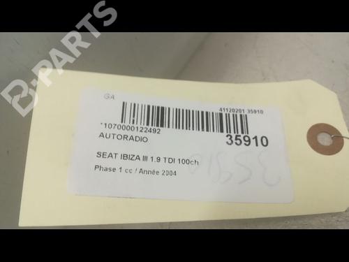 Radio SEAT IBIZA III (6L1) 1.9 TDI | BP9598481E6 