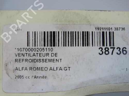 Used Radiator fan Radiator fan ALFA ROMEO GT (937_) 2.0 JTS (937CXH1A, 937CXH11) (165 hp) 33561768 33561768