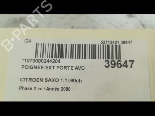 Used Front right exterior door handle CITROËN SAXO (S0, S1) 1.1 X, SX (60 hp) 23175842