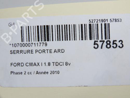 Højre bagtil lås FORD C-MAX (DM2) 1.8 TDCi | BP36246768C99  - Image 5