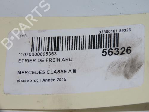 Used Right rear brake caliper MERCEDES-BENZ A-CLASS (W176) A 160 CDI / d (176.011) (90 hp) 31242495
