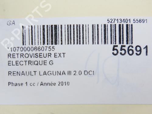 left-mirror-renault-laguna-iii-bt01-2007-2008-2009-2010-2011-2012-2013-2014-2015-31120830 main image
