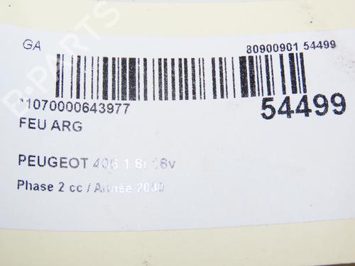 Used Left taillight PEUGEOT 406 (8B) 1.8 16V (116 hp) 28832836