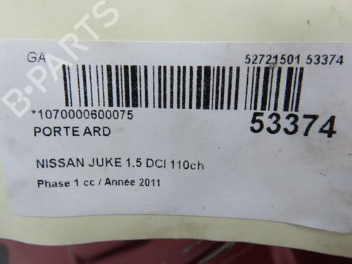 Right rear door NISSAN JUKE (F15) 1.5 dCi | BP28968975C5 