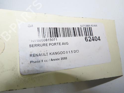 Used Front left lock Front left lock RENAULT KANGOO Express (FW0/1_) 1.5 dCi 85 (FW0K, FW0L, FW0B) (86 hp) 39698960 39698960