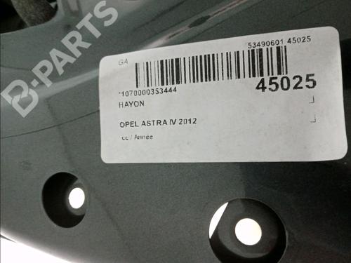 Tailgate OPEL ASTRA J (P10) 1.4 Turbo (68) | BP11921490C6 