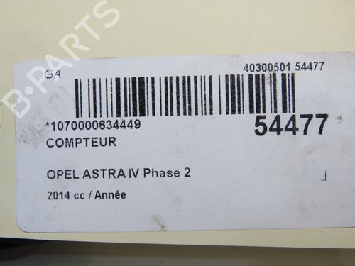 Instrument cluster OPEL ASTRA J Saloon 1.6 CDTi (69) | BP36367627C47 - Image 5