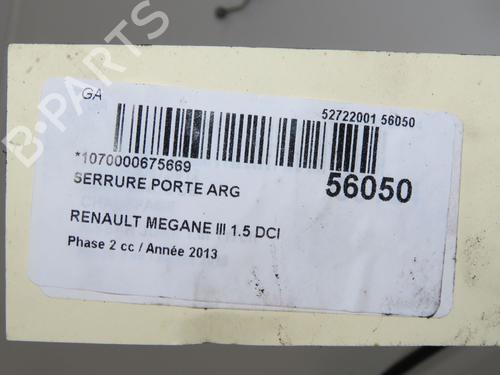 Used Rear left lock RENAULT MEGANE III Hatchback (BZ0/1_, B3_) 1.5 dCi (BZ0C) (90 hp) 32377417