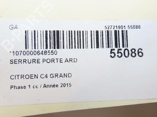 Rear right lock CITROËN C4 Picasso II 2.0 BlueHDi 150 | BP29469780C99 