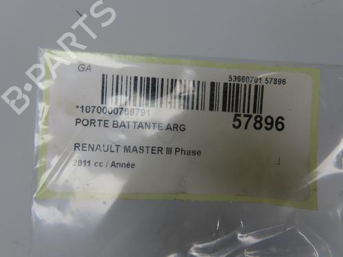 Used Left tailgate Left tailgate RENAULT MASTER III Van (FV) 2.3 dCi 125 FWD (FV0C, FV0D, FV0G, FV0H, FV0J, FV0K,... (125 hp) 40050885 40050885