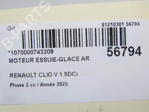 Rear wiper motor RENAULT CLIO V (B7_) 1.5 Blue dCi 100 (B7AD) | BP33998959M102  - Image 5