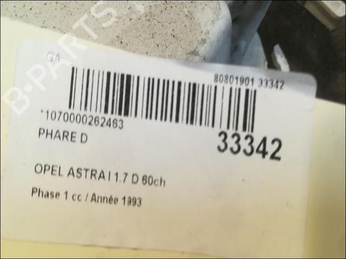 Used Right headlight Right headlight OPEL ASTRA F Hatchback (T92) 1.7 D (F08, M08, F68, M68) (60 hp) 9611456 9611456