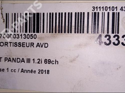 Right front shock absorber FIAT PANDA (312_, 319_) 1.2 (312PXA1A) | BP9668980M17 