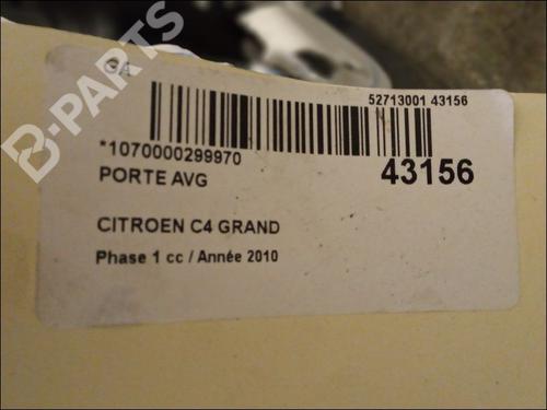 Left front door CITROËN C4 Grand Picasso I (UA_) 1.6 HDi | BP9616473C2 
