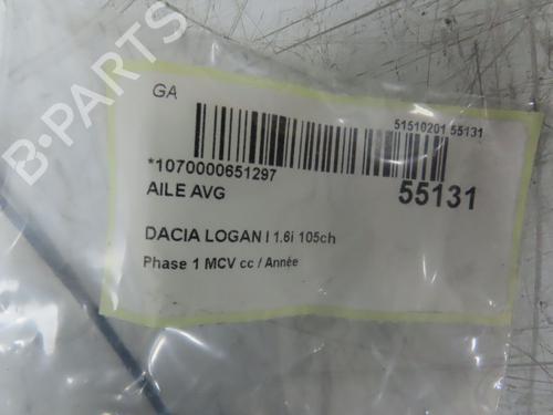 Used Left front fenders DACIA LOGAN MCV (KS_) 1.6 16V (KS0L, KS0M, KS0P, KS1S) (105 hp) 30691878