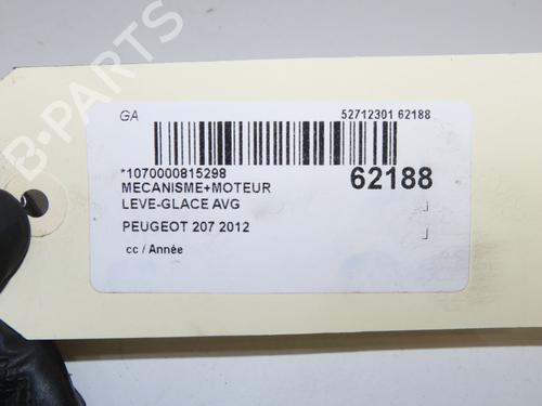 Used Front left window mechanism Front left window mechanism PEUGEOT 208 I (CA_, CC_) 1.4 HDi (68 hp) 40437922 40437922