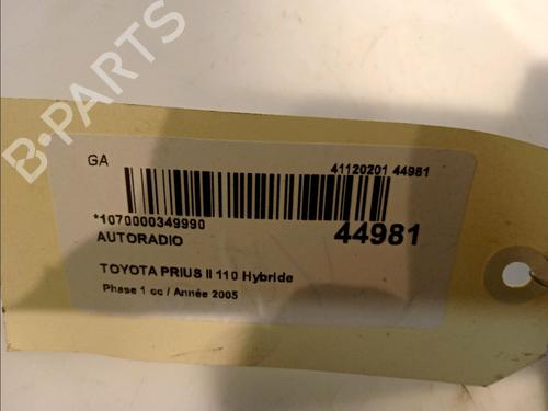 Radio TOYOTA PRIUS Liftback (_W2_) 1.5 Hybrid (NHW20_, NHW20R) | BP11101501E6 