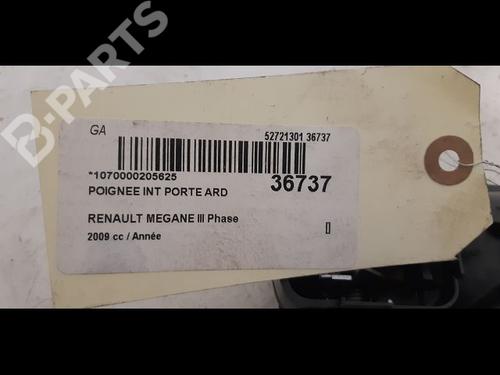 Rear right interior door handle RENAULT MEGANE III Grandtour (KZ0/1) 1.5 dCi (KZ1M, KZ1W, KZ0R) | BP9604186I16 