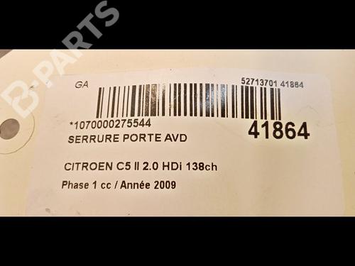 Front right lock CITROËN C5 III (RD_) 2.0 HDi (RDRHD8, RDRHDJ, RDRHR8, RDRHRJ) | BP9613329C97 