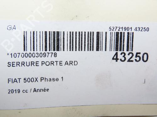 Rear right lock FIAT 500X (334_) 1.3 (334.AXR11) | BP29441791C99 