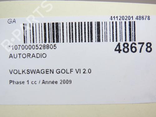 Radio VW GOLF VI (5K1) 2.0 TDI | BP28830550E6