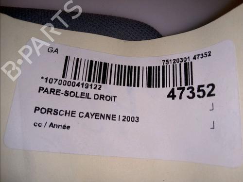 Right sun visor PORSCHE CAYENNE (9PA) Turbo 4.5 | BP36495580I2 - Image 5