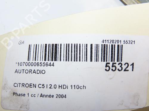 Used Radio CITROËN C5 I (DC_) 2.0 HDi (DCRHZB, DCRHZE) (109 hp) 29345226