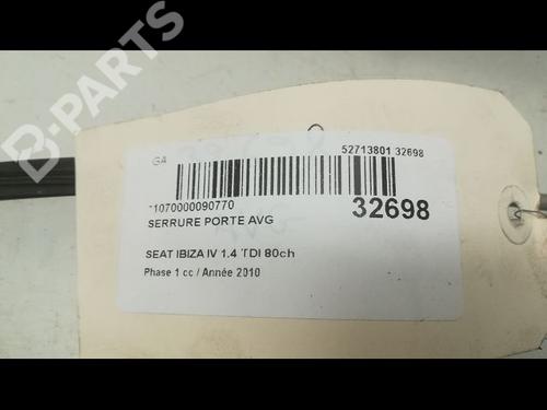 Front left lock SEAT IBIZA IV SC (6J1, 6P5) 1.4 TDI | BP9596807C98 