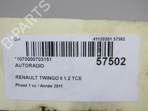 Radio RENAULT TWINGO II (CN0_) 1.2 TCe 100 (CN0P) | BP33417759E6 - Image 6