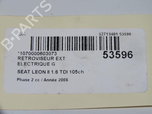Bakspejl venstre SEAT LEON (1P1) 1.9 TDI (105 hp) 31179736