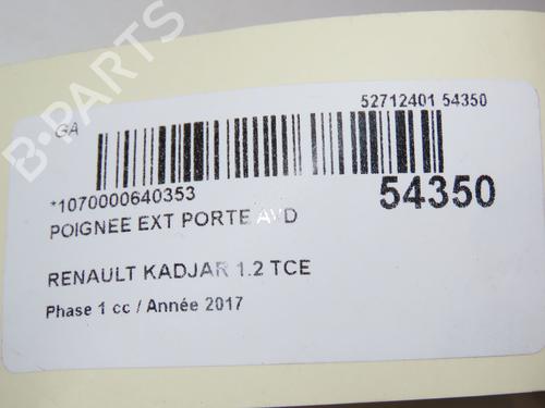 Front right exterior door handle RENAULT KADJAR (HA_, HL_) 1.2 TCe 130 (HLMR) | BP28968538C129 