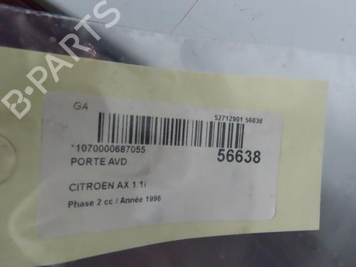 Porte avant droite CITROËN AX (ZA-_) 11 (60 hp) 31819597