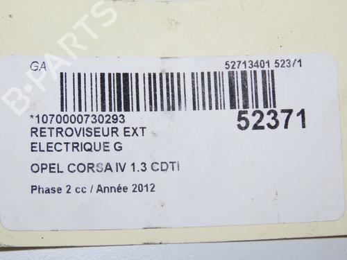 Used Left mirror Left mirror OPEL CORSA D (S07) 1.3 CDTI (L08, L68) (95 hp) 33298105 33298105