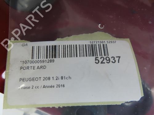 Right rear door PEUGEOT 208 I (CA_, CC_) 1.2 VTI 82 | BP24157432C5