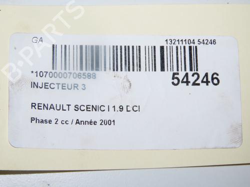 Used Injector Injector RENAULT SCÉNIC I MPV (JA0/1_, FA0_) 1.9 dCi RX4 (102 hp) 31843260 31843260