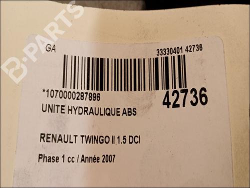 ABS pump RENAULT TWINGO II (CN0_) 1.5 dCi (CN0E) | BP9615152M43 