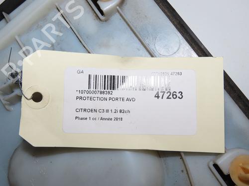 Dørliste Dørliste CITROËN C3 III (SX) 1.2 VTi 82 (82 hp) 37455517 37455517