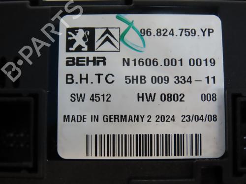 Climate control PEUGEOT 407 (6D_) 2.0 HDi 135 (6DRHRH, 6DRHRE, 6DRHRG, 6DRHRJ) | BP30502412I5