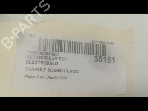 Used Right mirror RENAULT SCÉNIC I MPV (JA0/1_, FA0_) 1.9 dCi RX4 (102 hp) 9596785