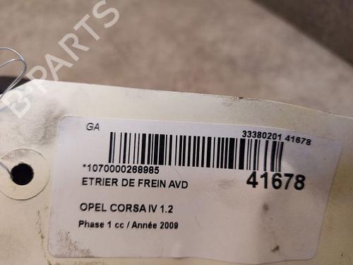 Used Right front brake caliper OPEL CORSA D (S07) 1.2 (L08, L68) (80 hp) 14877516