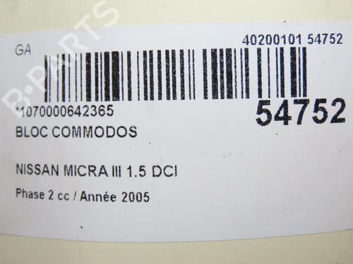 Steering column stalk NISSAN MICRA III (K12) 1.5 dCi | BP28830285I23 