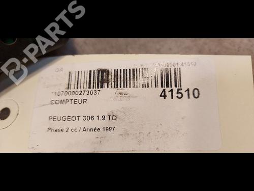 Instrument cluster PEUGEOT 306 Hatchback (7A, 7C, N3, N5) 1.9 DT | BP9612860C47 