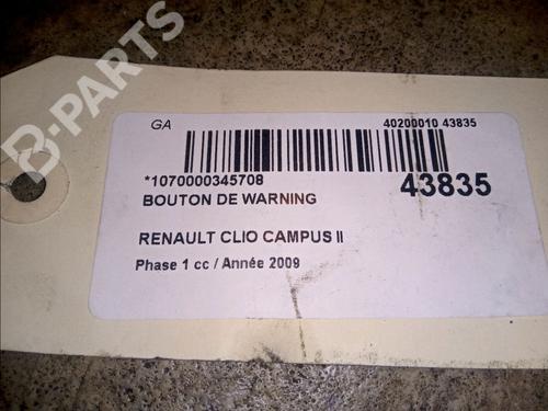 Warning switch RENAULT CLIO II (BB_, CB_) 1.5 dCi (B/CB3M) | BP9740771I22 