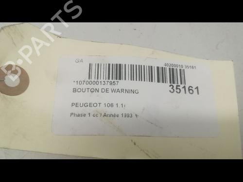 Used Warning switch RENAULT MEGANE I (BA0/1_) 1.9 D Eco (BA0A, BA0U, BA0R) (64 hp) 9599548