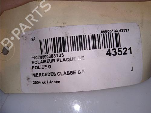 Nummerpladelys MERCEDES-BENZ C-CLASS T-Model (S203) C 220 CDI (203.208) (150 hp) 14880811