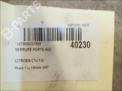 Front right lock CITROËN C1 (PM_, PN_) 1.0 | BP9608366C97 